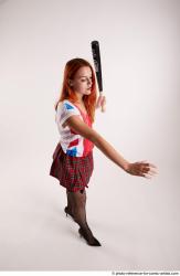 TINA STANDING POSE WITH BASEBALL BAT #2